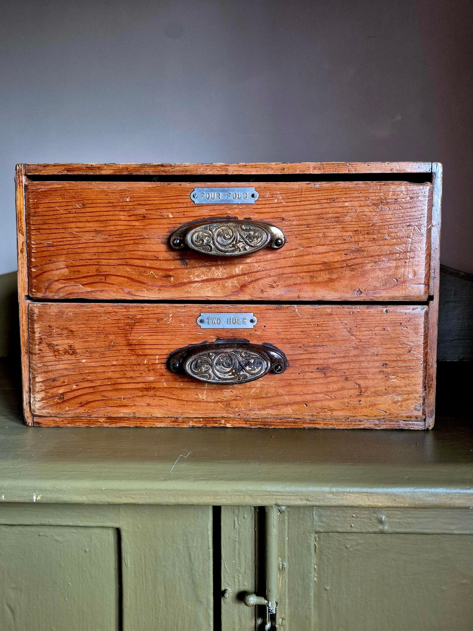 Early 1900s Wooden Workshop Drawers
