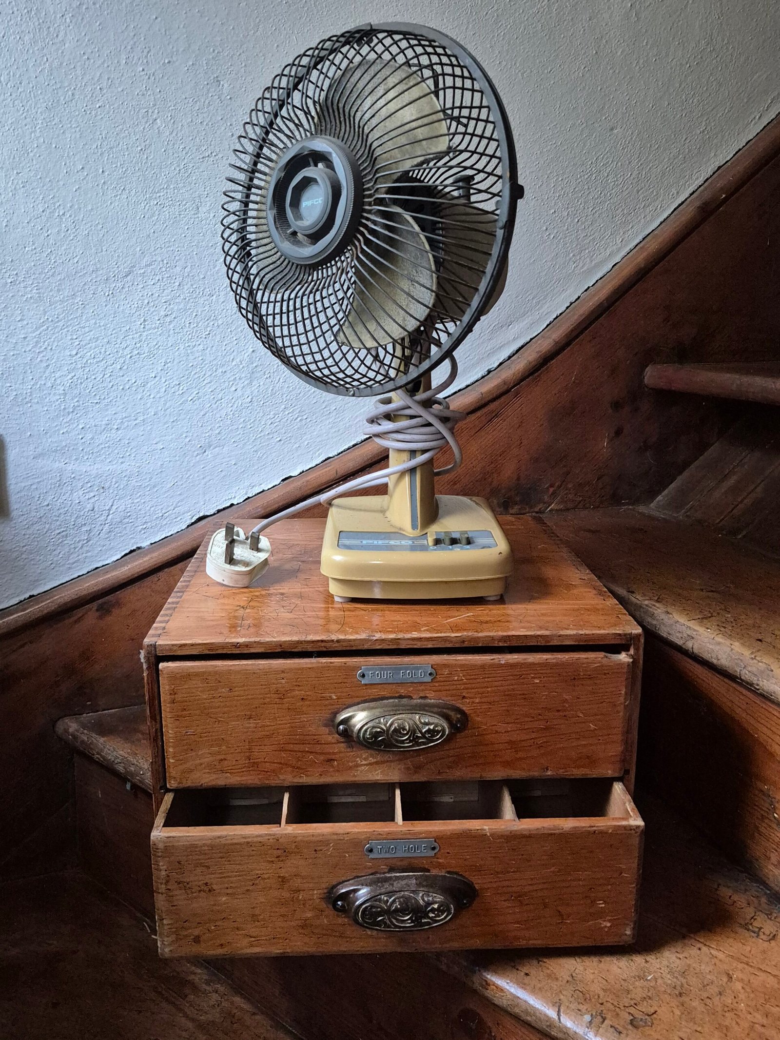 Early 1900s Wooden Workshop Drawers - Image 4