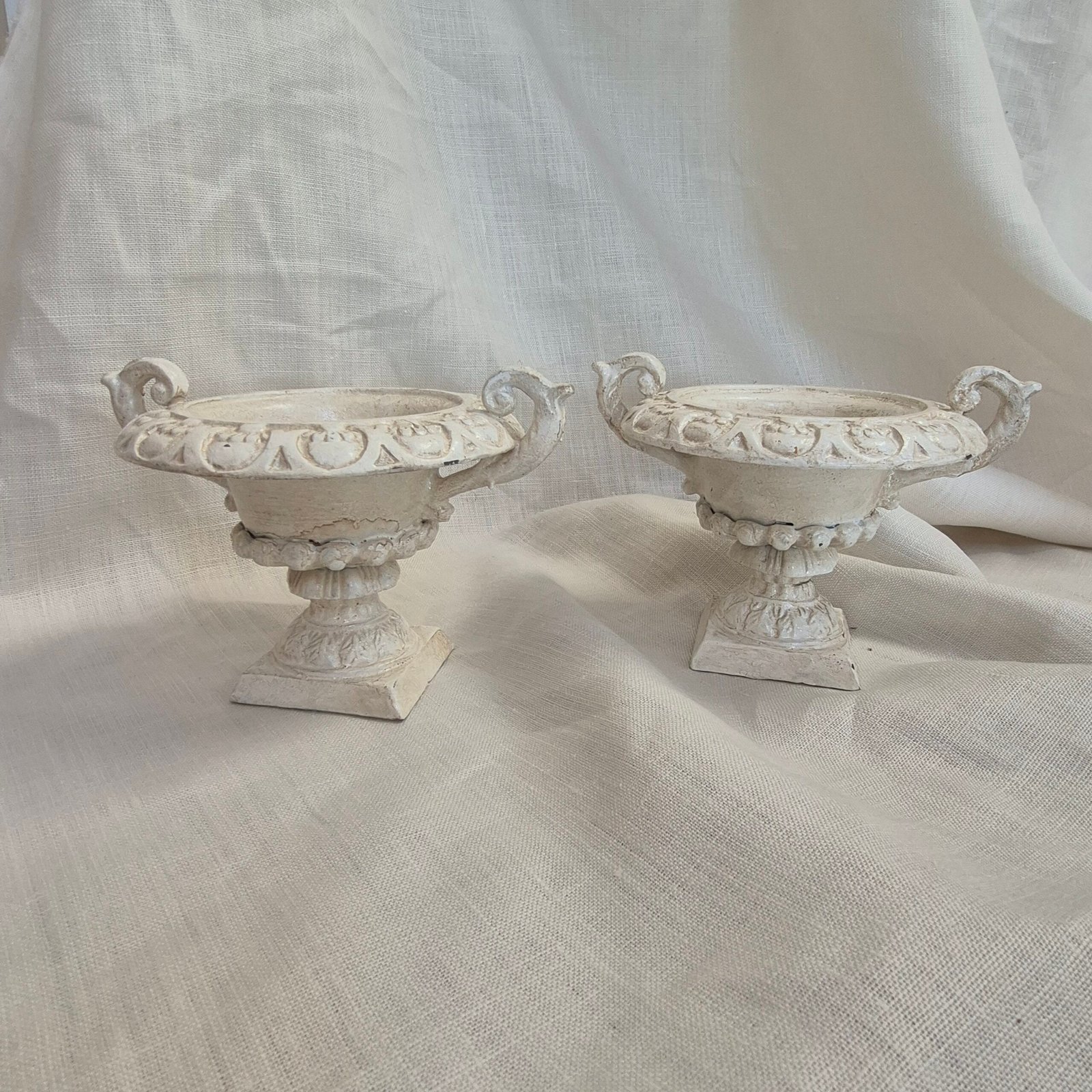 Pair of Cast Metal Urn Planters - Image 5