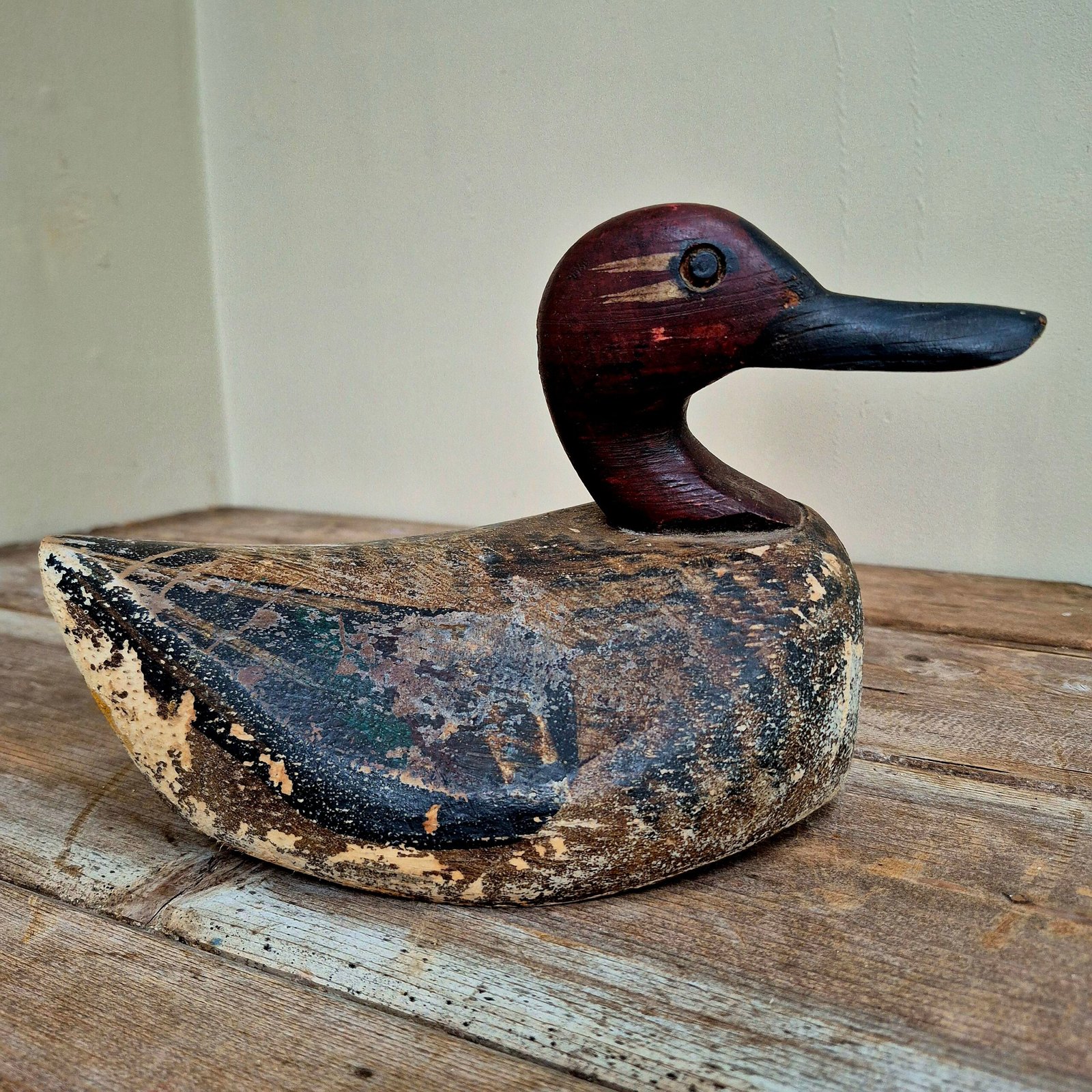 Vintage Hand Carved Decoy Duck - Image 3