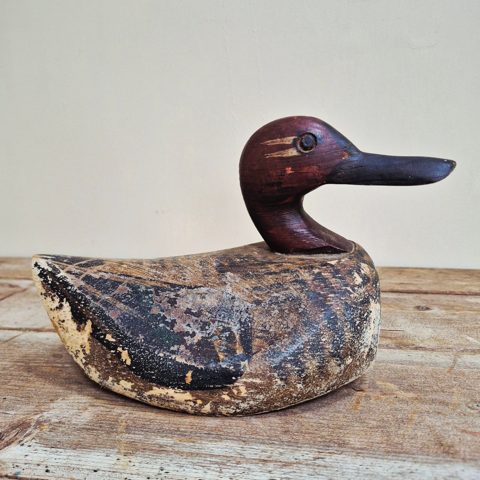 Vintage Hand Carved Decoy Duck