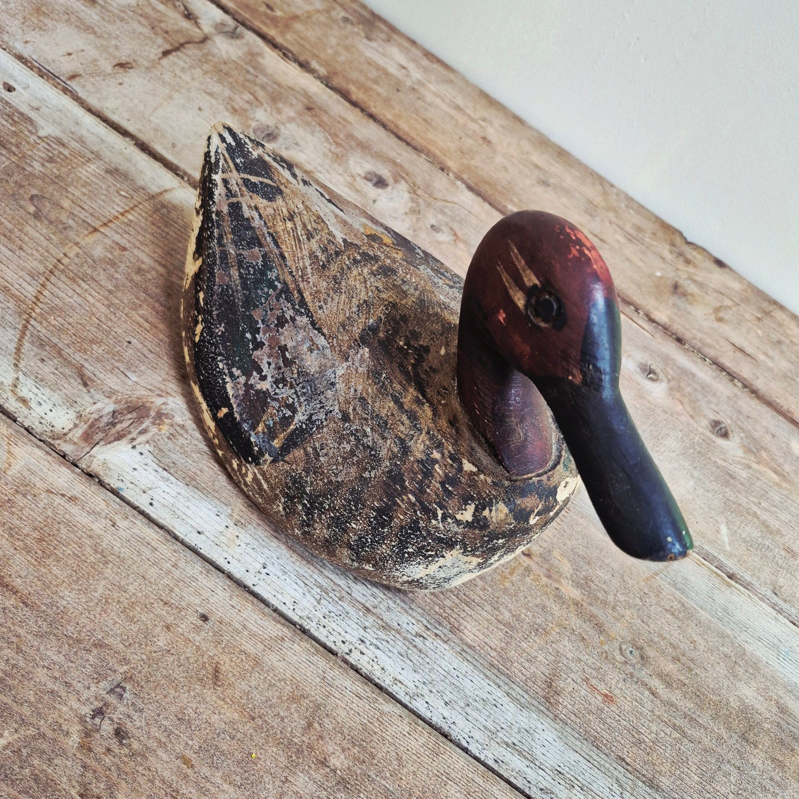 Vintage Hand Carved Decoy Duck - Image 4