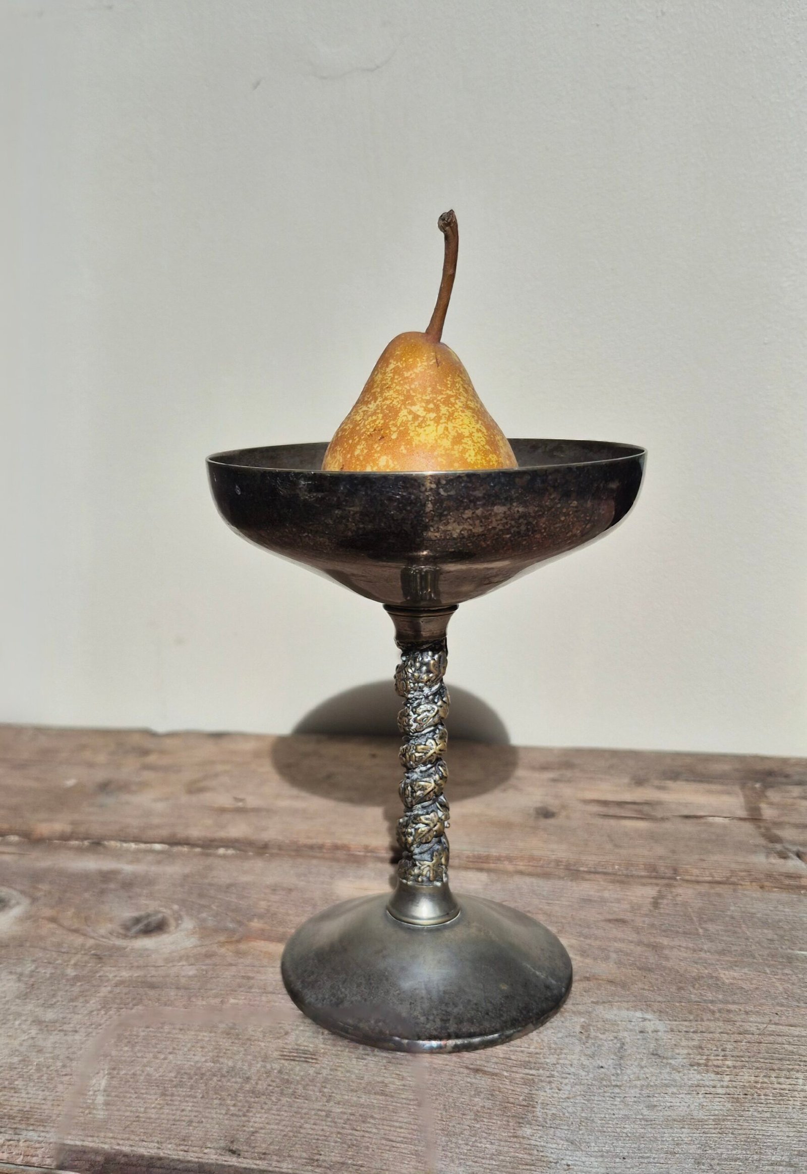 Silver-Plated Pedestal Coupe